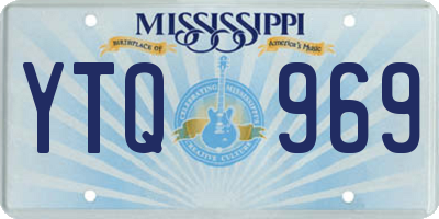 MS license plate YTQ969