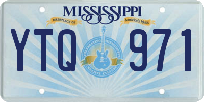 MS license plate YTQ971