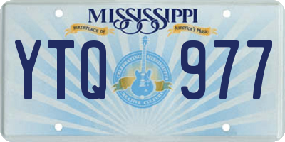 MS license plate YTQ977