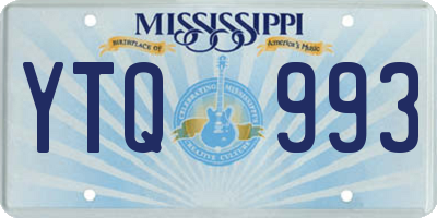 MS license plate YTQ993