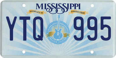 MS license plate YTQ995