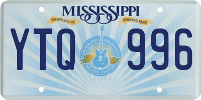 MS license plate YTQ996
