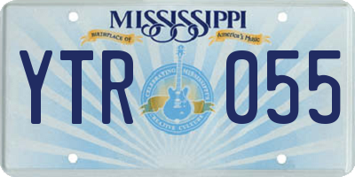 MS license plate YTR055