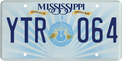 MS license plate YTR064