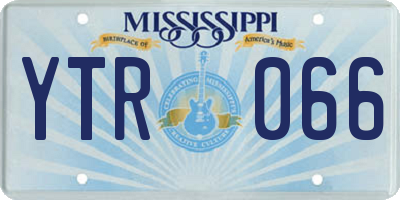 MS license plate YTR066