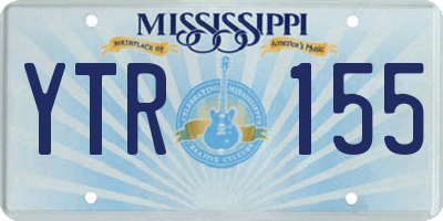 MS license plate YTR155