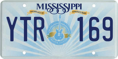 MS license plate YTR169