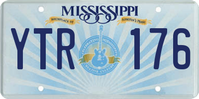 MS license plate YTR176