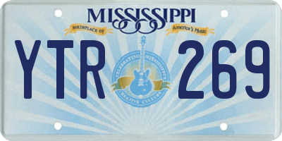 MS license plate YTR269