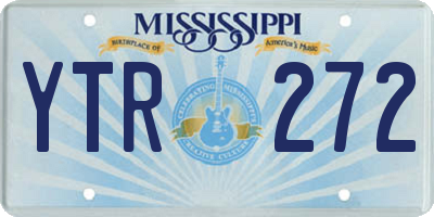 MS license plate YTR272