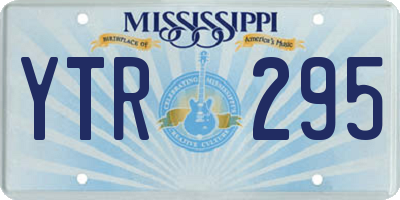 MS license plate YTR295