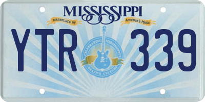MS license plate YTR339