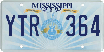 MS license plate YTR364