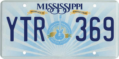 MS license plate YTR369