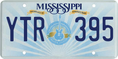 MS license plate YTR395