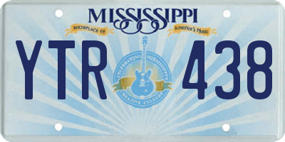 MS license plate YTR438