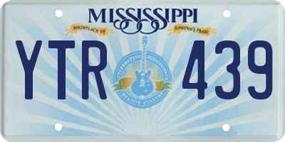 MS license plate YTR439