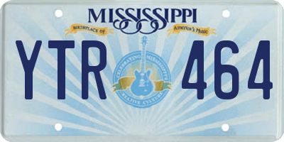 MS license plate YTR464