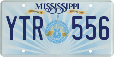 MS license plate YTR556
