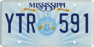 MS license plate YTR591