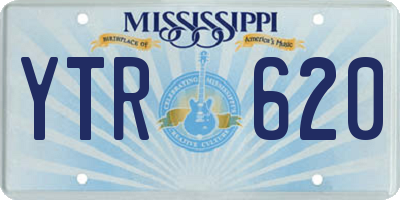 MS license plate YTR620