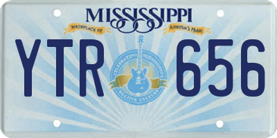 MS license plate YTR656