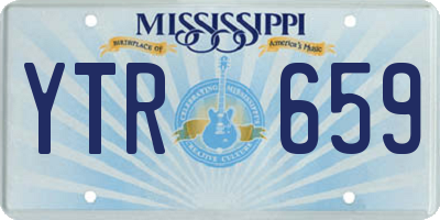 MS license plate YTR659
