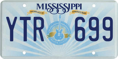 MS license plate YTR699
