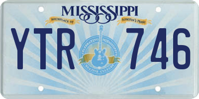 MS license plate YTR746