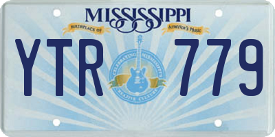 MS license plate YTR779