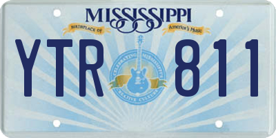 MS license plate YTR811