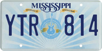 MS license plate YTR814