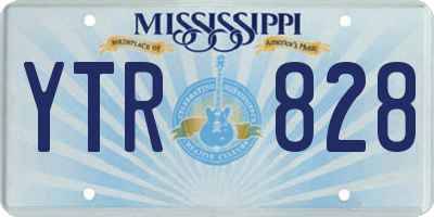 MS license plate YTR828