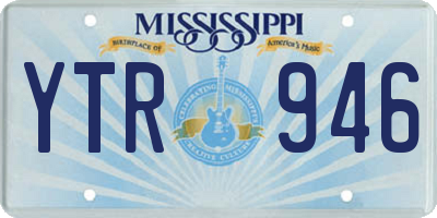 MS license plate YTR946