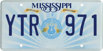 MS license plate YTR971