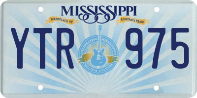 MS license plate YTR975