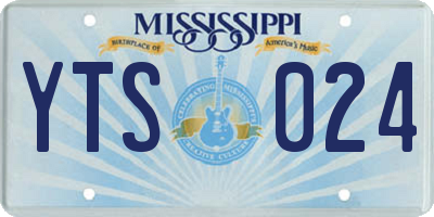 MS license plate YTS024