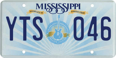 MS license plate YTS046