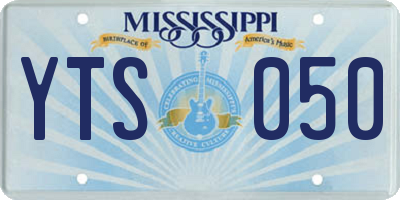 MS license plate YTS050