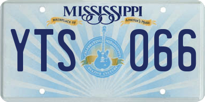 MS license plate YTS066