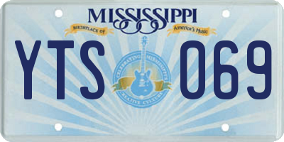 MS license plate YTS069