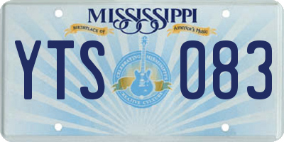 MS license plate YTS083