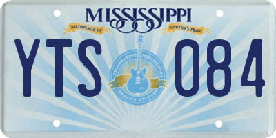 MS license plate YTS084