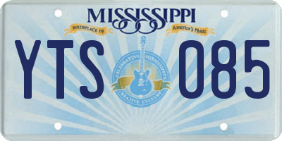 MS license plate YTS085