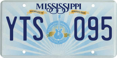 MS license plate YTS095