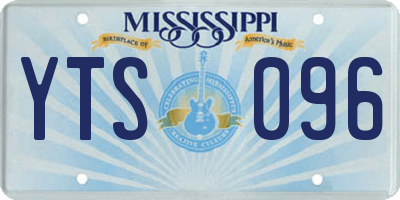 MS license plate YTS096