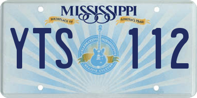 MS license plate YTS112