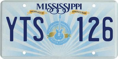MS license plate YTS126
