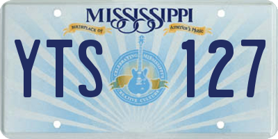 MS license plate YTS127