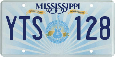MS license plate YTS128